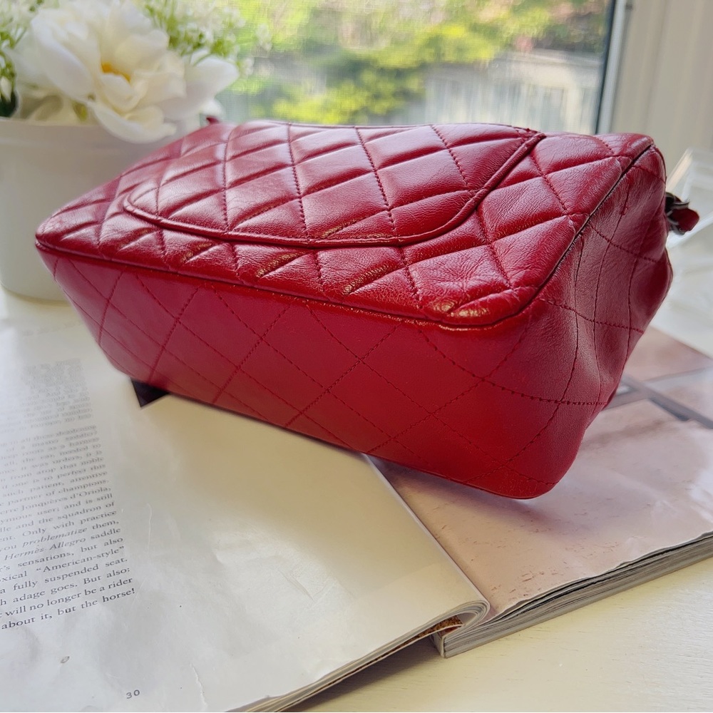 Chanel Classic Mini Rectangular Flap Bag Red - Picture 4 of 7